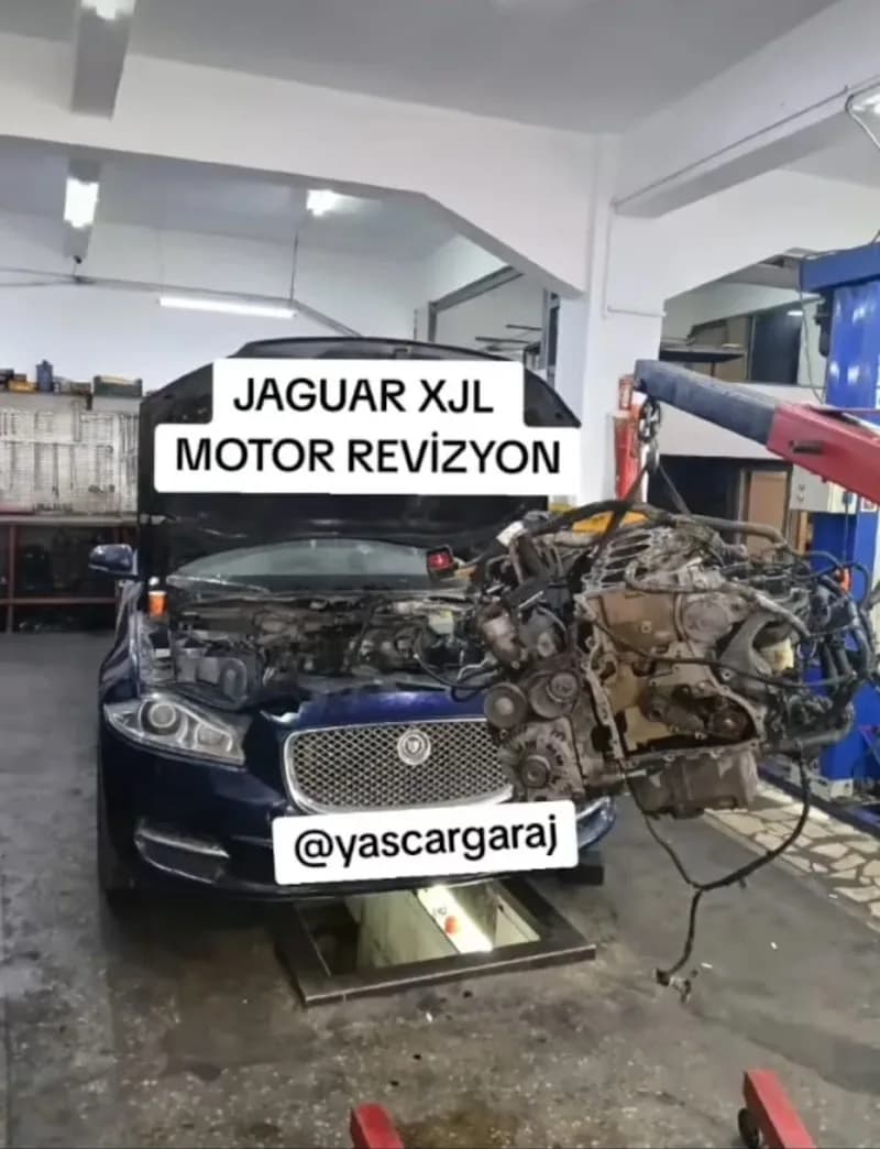 Jaguar XJL · motor revizyonu, Yascar Servis